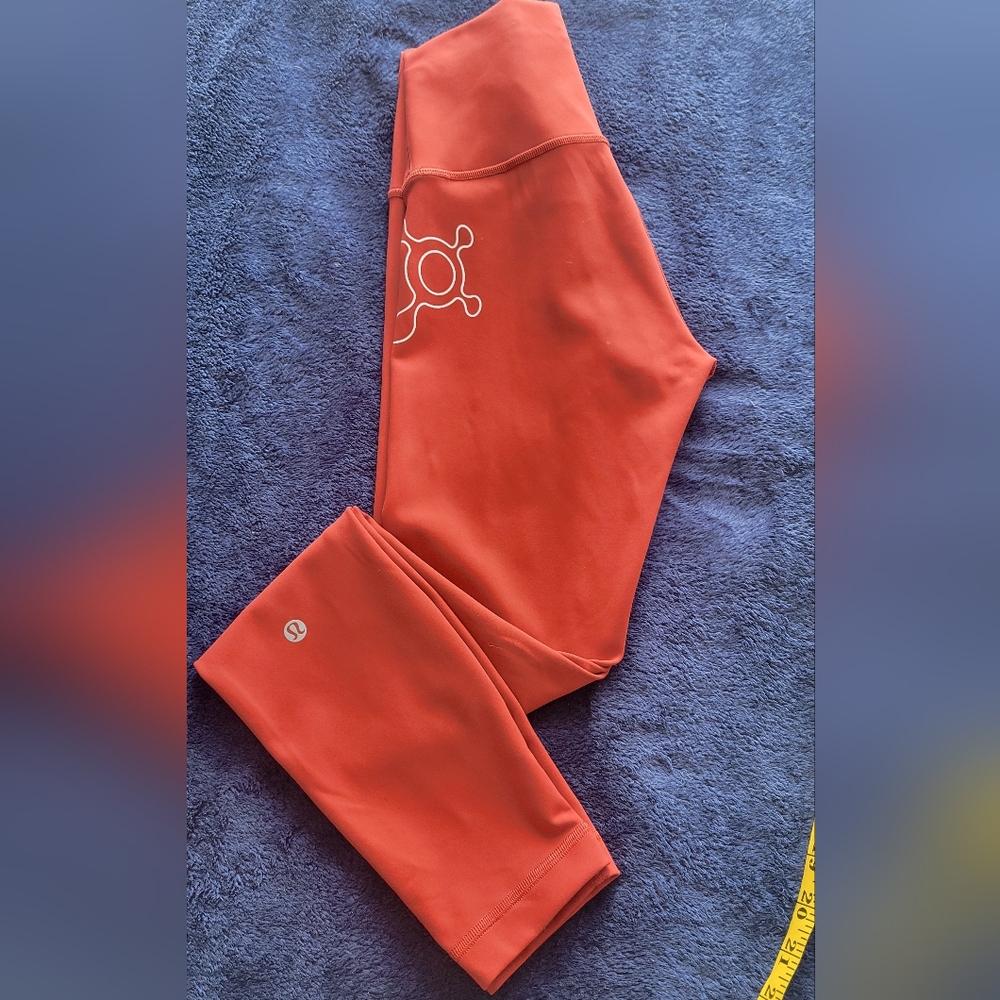 Lululemon Rust Color Orangetheory Fitness Leggings
